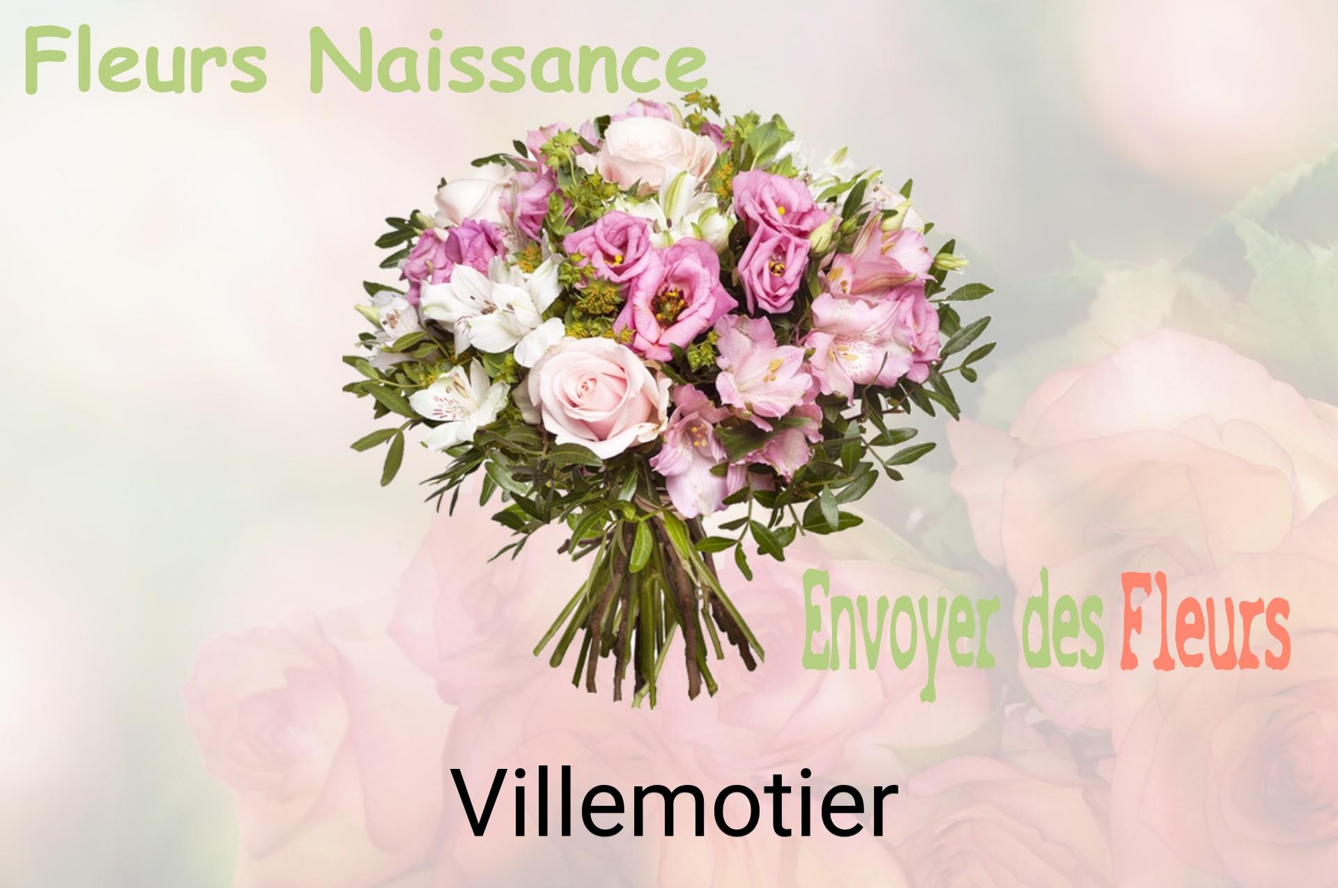 Bouquet de fleurs de naissance livré à Villemotier